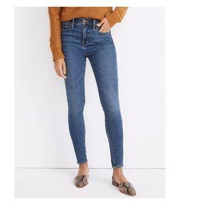 Madewell Petite 10" High-Rise Skinny Jeans in Wendover Wash: TENCEL™ Denim